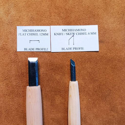 Japanese iconic brand Michihamono now available in India. Michihamono flat chisel and skew chisels available in India