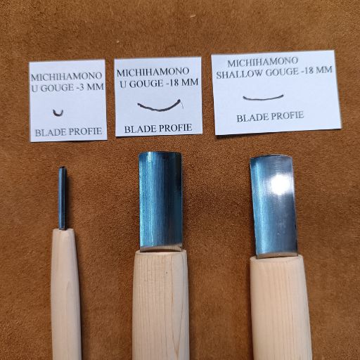 Japanese tools in India Michihamono brand U Gouge chisels